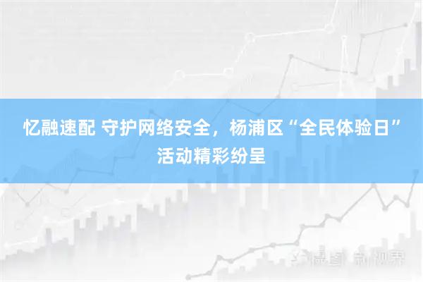 忆融速配 守护网络安全，杨浦区“全民体验日”活动精彩纷呈