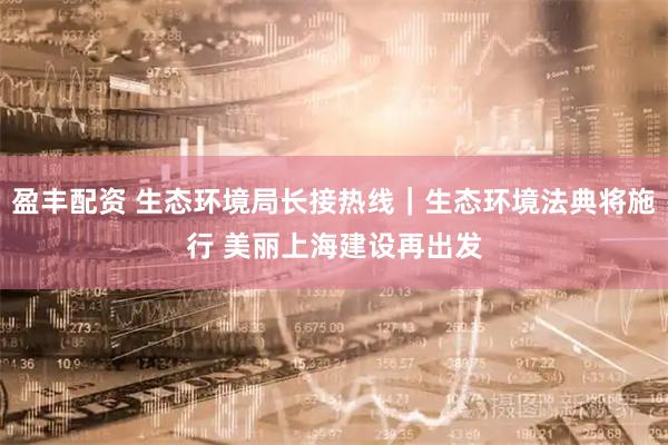 盈丰配资 生态环境局长接热线｜生态环境法典将施行 美丽上海建设再出发